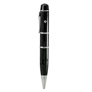 KBR Black Design Ball Pen Shape LED Laser Light 16GB PENDRIVE Storage