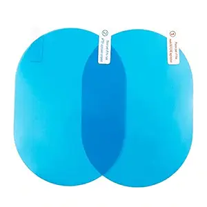 HSR Universal Car Accessories Waterproof Anti Fog Rainproof Anti-Water Rear-View Oval Mirror Film.