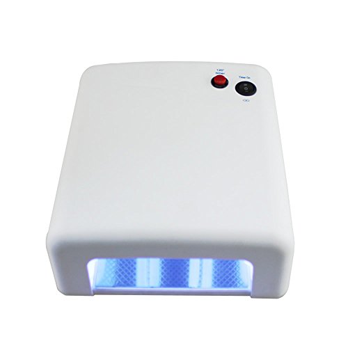 PMS® 36Watt UV Lampe Lichthärtungsgerät Nail Gel Nagel-Trocknerv 120 Sekunden Mit Timer + 4 Röhren Weiß - 4