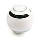 Produktbild WENDYRAY Bluetooth-Lautsprecher Mini-Kugel Tragbare Drahtlose Lautsprecher Soundbar Bass Boombox Soundbox Mit MIC TF Card FM Radio LED-Licht,White
