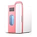 Produktbild Xndz Auto Kühlschrank Thermoelektrische Kühlbox Mini Auto Kühlschrank für Reise Camping Picknick 12 v 110 v 10 L (Farbe : Rosa)