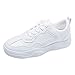 Produktbild Saihui Damen Sneakers Weiss Gym Fitness Leichte Schuhe Sportschuhe Laufschuhe Bequem Atmungsaktives Turnschuhe (EU:38, Weiß)