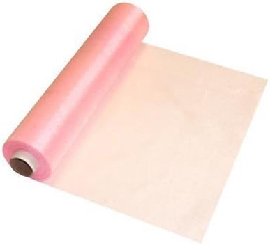 29cm x 26m Sheer Organza Roll Light Pink - Perfect as Christmas Decorations, Table Runners or Chair Sashes Fabric