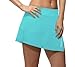 Produktbild Fila Women's Platinum Asymmetrical Tennis Skorts, Teal Pirahna, Melange, Black, S