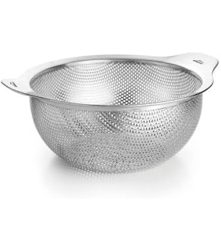 Passoire/égouttoir Inox 18/10 Lacor - Diamètre 26 Cm - Avec Poignées - Multifonction (égoutter, Filtrer, Tamiser) - Empilable Et Lave-vaisselle