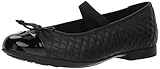 Uppers: Leder Geox Mädchen JR PLIE\' B Geschlossene Ballerinas, Schwarz (Black C9999), 36 EU