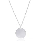 Hochwertiger Echtschmuck, sowohl Halskette als auch der Kreisanhänger sind aus 925 Silber. Tolle Qualität mit sauber gearbeiteten Kanten. Nickelfrei, ohne Schadstoffe und antiallergisch. Bestätigt durch regelmäßige Tests.