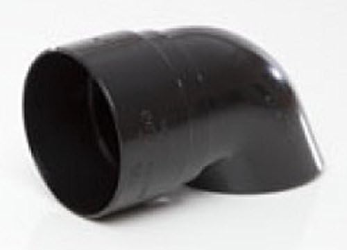 Hunter R41B Black 50mm Downpipe Shoe Miniline guttering for Sheds, Conservatory, Porch, Garage, Outbuilding 76mm Guttering and 50mm Downpipe Systems. NOT Standard House Size - Smaller