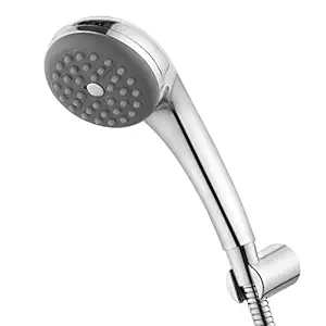 Ruhe ABS Star Hand Shower with Wall Hook and 1M SS Shower Tube (Chrome Finish)