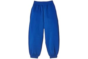 VEARZ Unisex Kids PE Fleece Joggers - Boys Girls School Jog Pants Elasticated Cuff Jogging Sweatpants Tracksuit Bottoms Age 2-13 Years