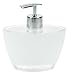 Produktbild Seifenspender Kosmetex Pure White Elliptische Form aus bruchsicherem Acryl