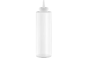 Forgast Bottiglia per Salse 700 ml, Bottiglia spremere in plastica, Bottiglia Squeeze di Plastica, Dispenser Dosatore con Cappuccio per Ketchup Senape Maionese, Bottiglie Condimento, Transparente