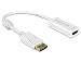 Produktbild Delock Adapter Displayport 1.2 Stecker > HDMI Buchse 4K Passiv weiß
