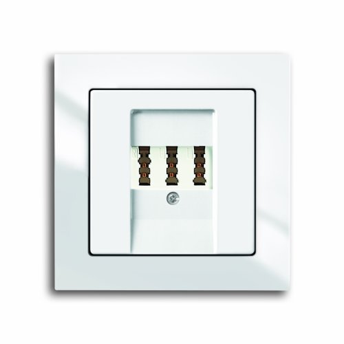 Preisvergleich Produktbild Komplett-Set BUSCH-JAEGER, Telefon-Anschluss -weiß- -Axcent / Future