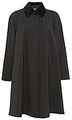 De La Crème - Women's Plus Size Lightweight Overcoat Ladies Jacket Oversized Big Size Swing Coat (UK 10 (44"), Black)