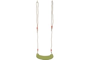 small foot 10876 huśtawka dziecięca z wytrzymałego, odpornego na warunki atmosferyczne materiału z hakami zabezpieczającymi do użytku wewnątrz i na zewnątrz, odpowiednia dla dzieci od 3 lat, czerwona