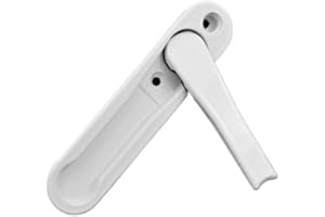 WANGBINGXING PoignéE De FenêTre Verrouillable Poignée de fenêtre cachée en alliage de Zinc blanc/noir, accessoires de quincaillerie for fenêtres, poignée d'écran avec vis en acier inoxydable PoignéEs De FenêTre Ve