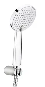 Adjustable Bathroom ABS Hand Shower Set with 1.5 meter flexible SS Shower Tube and Wall Hook