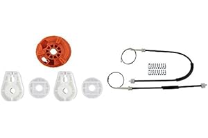 FINAO AUTOPARTS® - Kit de reparación de elevalunas trasero derecho para 307 Cabriolet