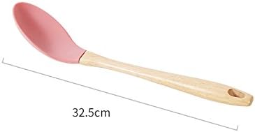 Kitchenware Dana Carrie Silicone spatula non-stick inner pot shovels high temperature resistant teaspoon of household food clips kitchen cooking utensils, a vegetable scoop - Pink