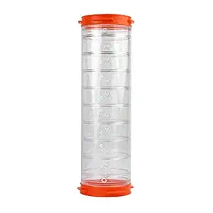 Ferplast Hamster Cage Play Tube | 8-Inch Straight Tunnel, 8L x 2.4 Diameter - Inches