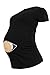 Happy Mama Women's Maternity Funny Humour Baby Print T-shirt. 443p (Black, 18/20)