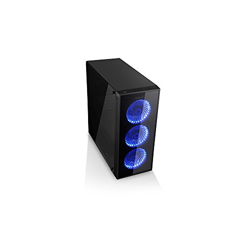 NOX Hummer TG Torre Negro - Caja de Ordenador (Torre, PC, SPCC, Negro, ATX,ITX,Micro ATX, Juego) - NOX