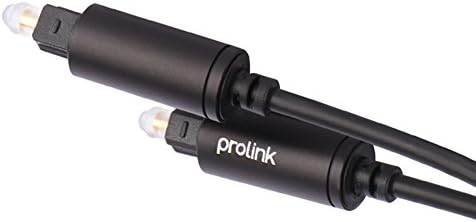 Prolink Toslink Optical Digital Audio Cable 1.5m, 24K Gold-plated Connector with Aluminum Shell - 5 Foot, 1.5m