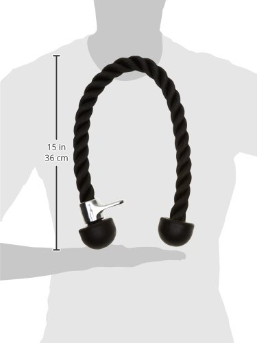 C.P. Sports Trainingshilfen Trizeps Seil, Schwarz, One size, 38770 - 2