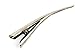 Mytoptrendz® Plain Long Gunmetal colour Clip Concorde Beak Hair Clip Grip with Cut Out Heart Design For hair Updos Accessories