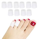 DYKOOK Soft Gel Toe Sleeves, Toe Protectors,5 Pairs/Pack, Finger Cover,for Corns Remover, Callus Cushion, Bunion Treatment (Pinky Toe Sleeves-Thin,Smaller)