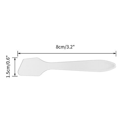 G2PLUS 100 Stk Kosmetik Maske Spatel Mini Kosmetikspatel 80 MM* 15 MM - 2