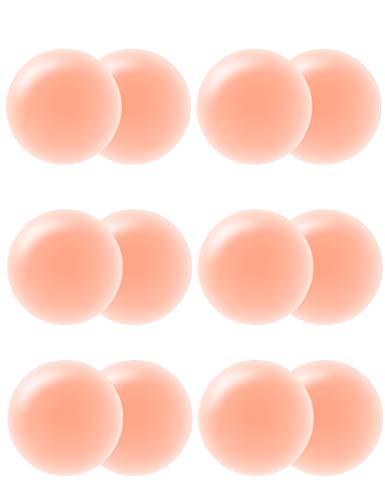 Arctic Penguin Pezoneras Adhesiva Mujer de Silicona Cubierta de Pezón Reutilizable Push Up Sex Invisible Para Pezones(Redondo-6)