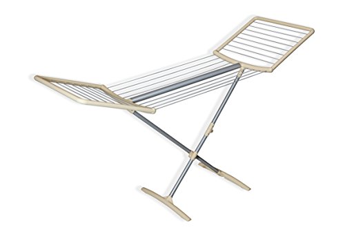 Artweger 221 SA FashionDry Wäschetrockner, Stahl und Kunststoff, sand, 180 x 57,5 x 103,5 cm