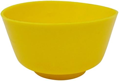 ManOnMoon Flexible Rubber Investment Powder Mixing Round Yellow Bowl Jewelry Tool