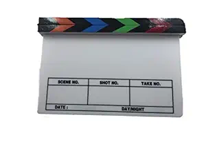 Movie Director CLAP Board Clapper Clapboard Action Board Black