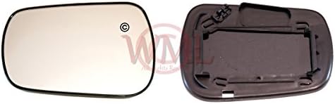 Left Hand Side, Non Heated, Convex Mirror Glass With Plastic Base Plate