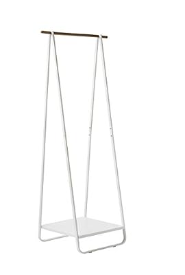 Compactor Home RAN7659 Portant avec Tablette Acier Inoxydable Blanc 54 x 46,5 x 140 cm