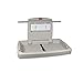Rubbermaid Commercial PLAT Horizontal Baby Changing Station - Light Platinum