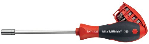 Wiha SB 3809 01-01 – Schraubendreher mit 8-Bit-Magnetaufnehmer in 1/4 „Blisterpackung - 4