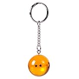  Llavero Netronic, acrílico, 2,7 cm, diseño de estrellas de Dragon Ball Z, 2 stars
