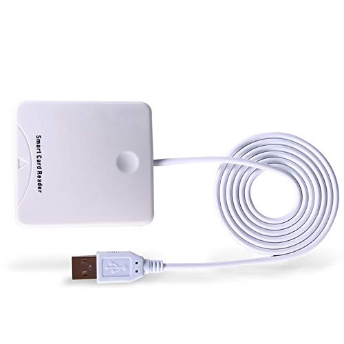 Preisvergleich Produktbild Peepheaven Weißer ABS USB-Kontakt Chipkartenleser mit SIM-Kartenleser