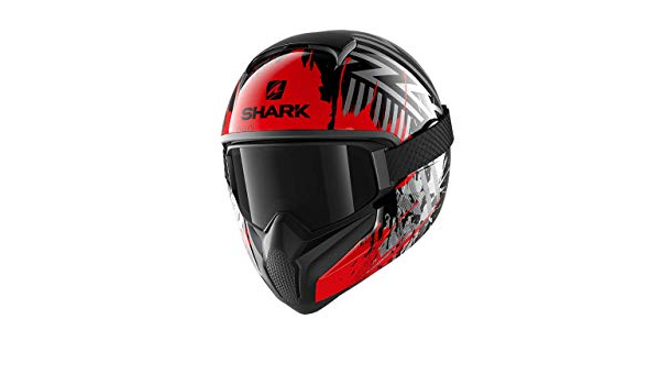 Motorcycle helmets Shark VANCORE 2 OVERNIGHT KRS, Black/Red, M :  Amazon.co.uk: Automotive