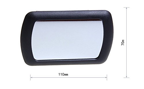 XinGe Auto Make-up Vanity Spiegel Auto Kosmetikspiegel Sonnenschutz Spiegel schwarz Auto Zubehör 11cm / 4.3“x7cm / 2.7“ 1 Stück Schwarz - 6
