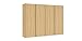 Produktbild 4trg Kleiderschrank Express Schlafzimmer Schrank Schwebetürenschrank Ahorn Optik