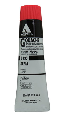 HolbeinAcryla Gouache Sepia (A) 20ml by Holbein Acryla Gouache