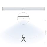 Aglaia Schrankleuchte 20 LEDs mit Bewegungssensor, USB Aufladbar mit eingebautem 1200mAh Akku, Automatisch und mit einem Magnetstreifen für Schublade, Schlafzimmer, Flur - 2