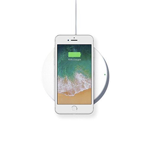 Belkin Boost Up Tappetino di Ricarica Rapida Wireless, 7.5W, Iphone X/8/8+ e Altri Dispositivi, Tecnologia Qi, Progettato in Collaborazione con Apple, Certificazione Qi, Caricatore Eu Incluso, Bianco