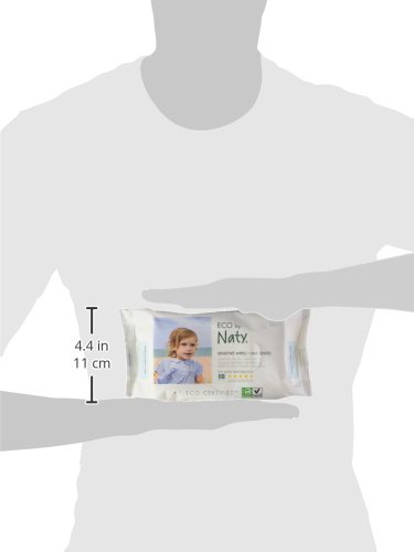 Naty by Nature Babycare Öko Feuchttücher Unparfümiert, 12er Pack (12 x 56 Stück) - 6