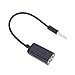 Produktbild Demiawaking Kopfhörer Splitter 3.5mm Stecker auf 2 weibliche Liebhaber Stereo Ohrhörer Splitter (Schwarz)